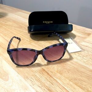 Coach Purple Tortoise Sunglasses